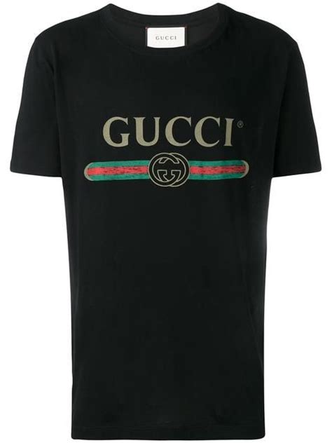 t shirt blanc gucci|black gucci shirts for men.